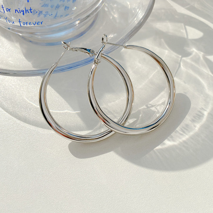 Silver Hoop Earring