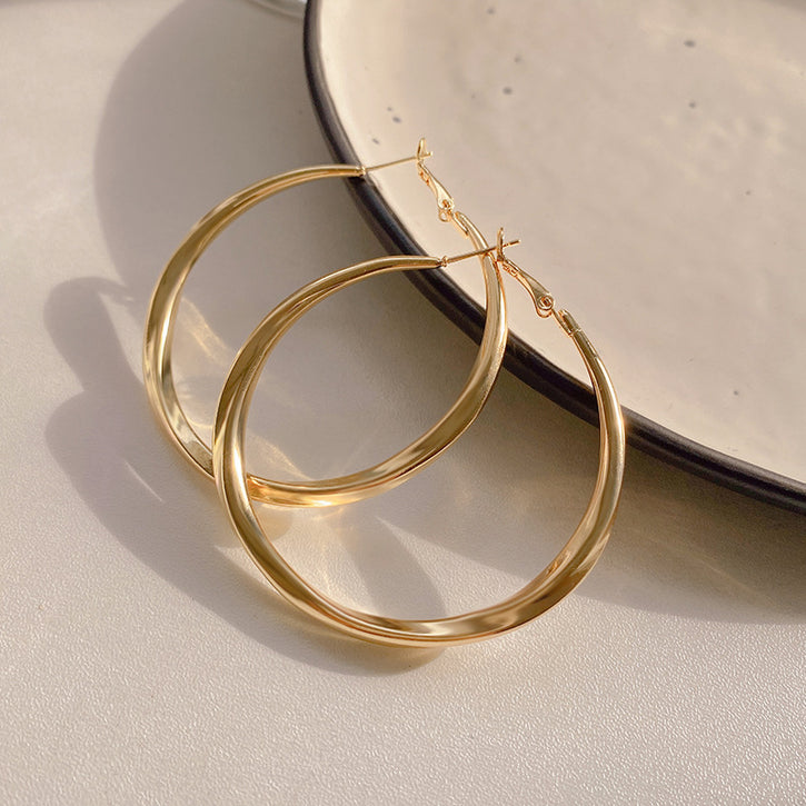 Golden Hoop Earring