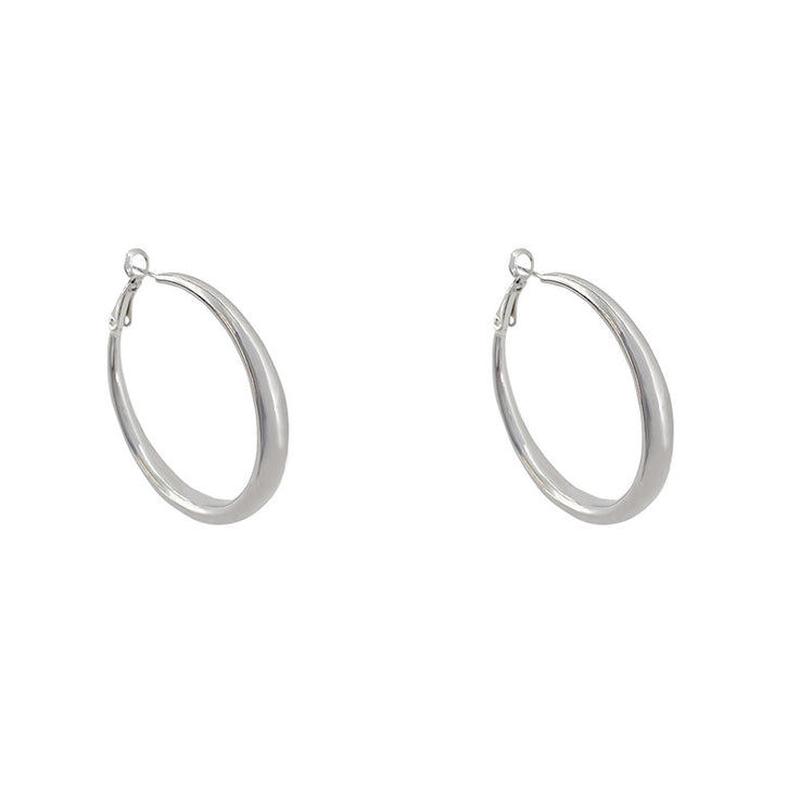 Silver Hoop Earring