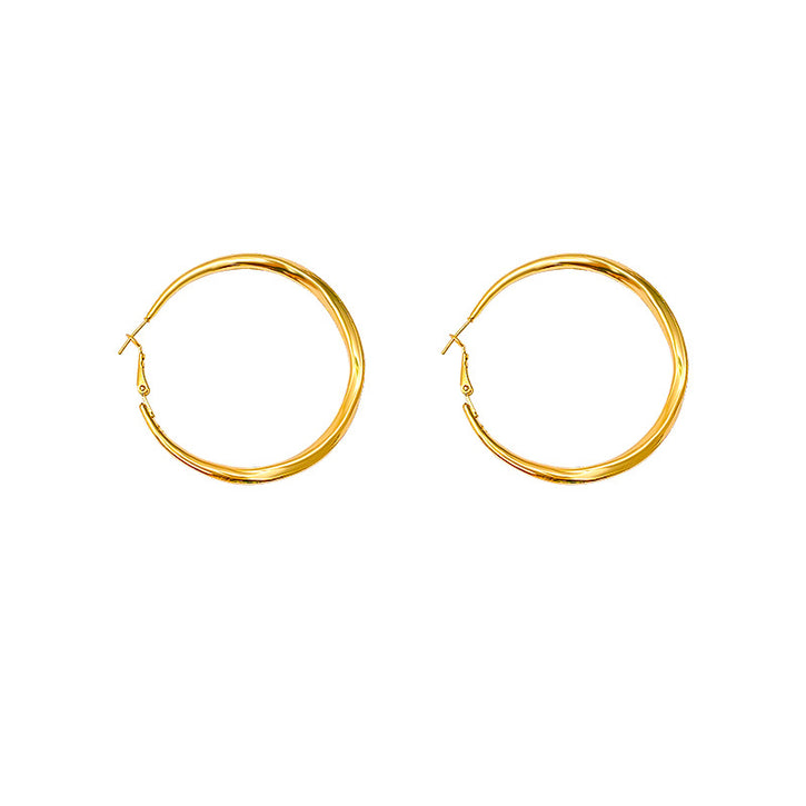 Golden Hoop Earring